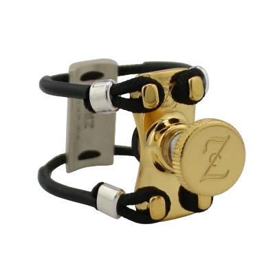 Zac ZL-6104NX New Top Gold Metal Ligature X-Grip - For Bb Clarinet Mouthpiece, Medium Size - Image 2