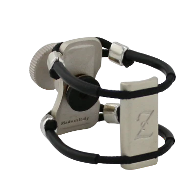 Zac ZL-4122X Top Silver Metal Ligature X-Grip - For Tenor Sax Ebonite Mouthpiece, Large Size
