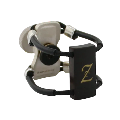 Zac ZL-4202X Top Silver Wood Ligature X-Grip - For Eb Piccolo Clarinet Mouthpiece, Medium Size
