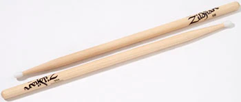 Zildjian Hickory Series Drum Sticks -5B Nylon Tip Natural Finish